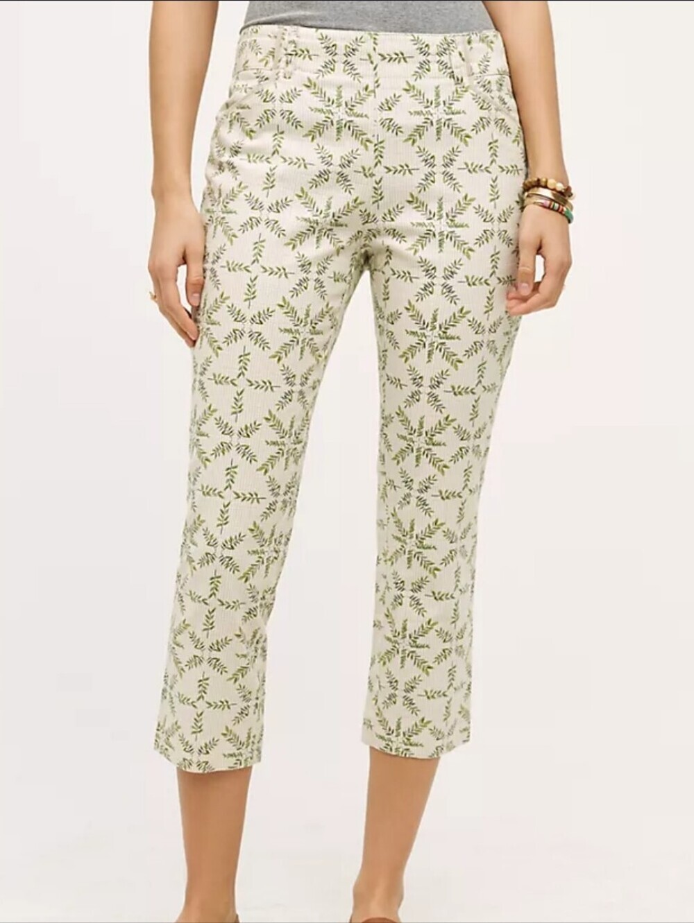 Cartonnier by Anthropologie Cropped Medallion Charlie Trousers Capris Summer
